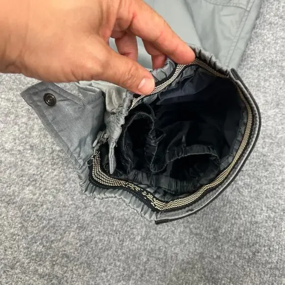 The North Face Rain Pants Mens M Medium Grey Nylon Waterproof Lined Snow *READ - Picture 11 of 15